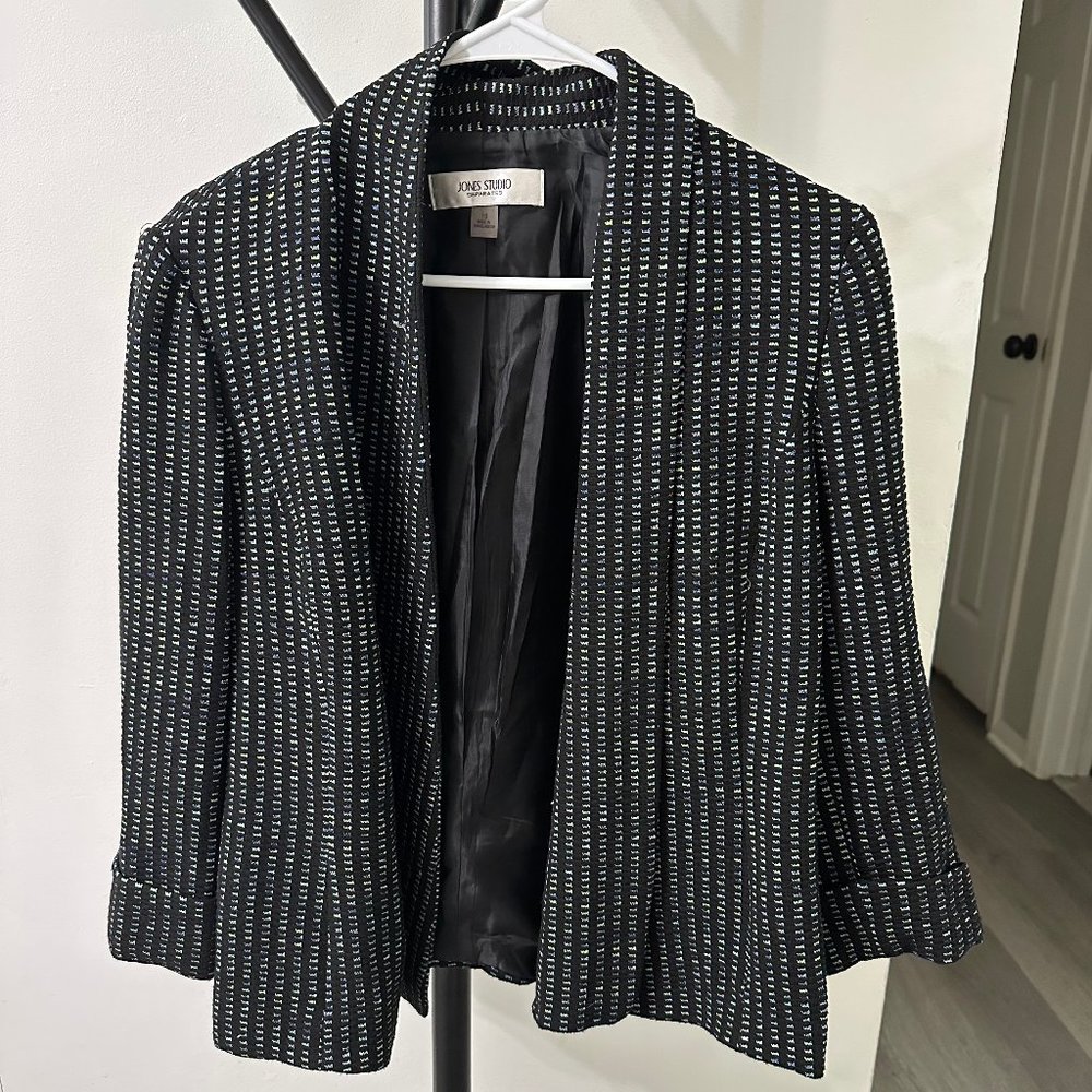 Jones Studio Black/Green/Blue Blazer
